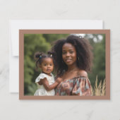 Exquisite Moka Romantic Floral Border Flower Girl (Rückseite)