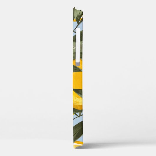 Exquisite Muster mit gelben Bergamottenfrüchten, r Case-Mate iPhone Hülle (Rückseite / Links)