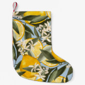 Exquisite Muster mit gelben Bergamottenfrüchten, r Kleiner Weihnachtsstrumpf (Vorderseite)