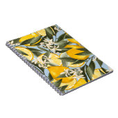 Exquisite Muster mit gelben Bergamottenfrüchten, r Notizblock (Rechte Seite)