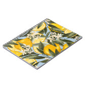 Exquisite Muster mit gelben Bergamottenfrüchten, r Notizblock (Linke Seite)