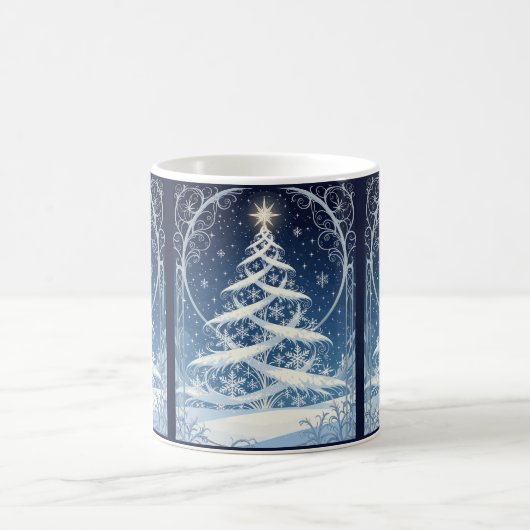 Exquisite Ornate Christmas Yule Tree Kaffeetasse (Mittel)