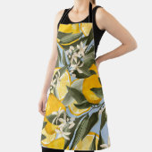 Exquisite pattern with yellow bergamot fruits, cit schürze (InSitu)