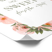 Exquisite Pfirsichblütenbabys sind süßes Poster (Ecke)