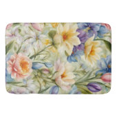 Exquisite, raffinierte Frühlingsblumen. Malerei Badematte (Vorderseite)