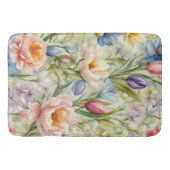 Exquisite, raffinierte Frühlingsblumen. Malerei Badematte (Vorderseite)