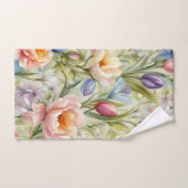 Exquisite, raffinierte Frühlingsblumen. Malerei Badhandtuch Set (Handtuch)