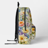 Exquisite, raffinierte Frühlingsblumen. Malerei Bedruckter Rucksack (Links)