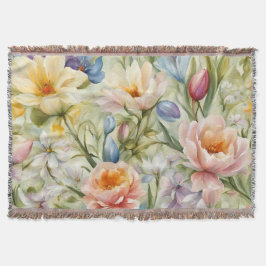 Exquisite, raffinierte Frühlingsblumen. Malerei Decke