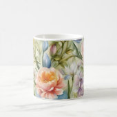 Exquisite, raffinierte Frühlingsblumen. Malerei Kaffeetasse (Mittel)