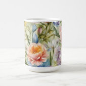 Exquisite, raffinierte Frühlingsblumen. Malerei Kaffeetasse (Mittel)