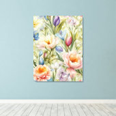 Exquisite, raffinierte Frühlingsblumen. Malerei Leinwanddruck (Insitu (Holzboden))