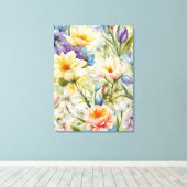 Exquisite, raffinierte Frühlingsblumen. Malerei Leinwanddruck (Insitu (Holzboden))