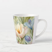 Exquisite, raffinierte Frühlingsblumen. Malerei Milchtasse (Rechts)