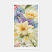 Exquisite, raffinierte Frühlingsblumen. Malerei Serviette (Vorderseite)