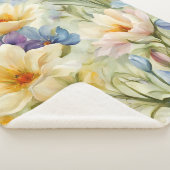 Exquisite, raffinierte Frühlingsblumen. Malerei Sherpadecke (3/4)