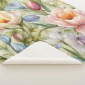 Exquisite, raffinierte Frühlingsblumen. Malerei Sherpadecke (3/4)