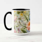 Exquisite, raffinierte Frühlingsblumen. Malerei Tasse (Links)