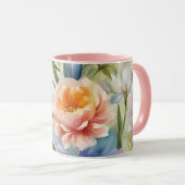 Exquisite, raffinierte Frühlingsblumen. Malerei Tasse (VorderseiteRechts)