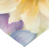 Exquisite, raffinierte Frühlingsblumen. Malerei Tischdecke (Schrägansicht)