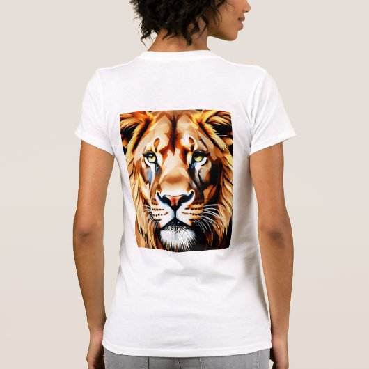 "Exquisite Realismus: Intricate Loin Design enthül T-Shirt (Rückseite)