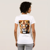 "Exquisite Realismus: Intricate Loin Design enthül T-Shirt (Schwarz voll)