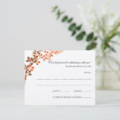 Exquisite Reben (Bronze & Orange) UAWG Postkarte (Stehend Vorderseite)