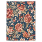 Exquisite Retro Orange Rose, Blätter und Blume Tischdecke (Vorderseite)