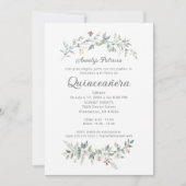 Exquisite Romantic Minimal Spring Floral Branches Einladung (Vorderseite)