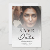 Exquisite Romantic Translucent & Laser Cut Effect Save The Date (Vorderseite)