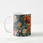 Exquisite romantische Rose und wunderschöne Blume Kaffeetasse (Links)