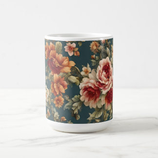 Exquisite romantische Rose und wunderschöne Blume Kaffeetasse