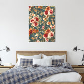 Exquisite romantische Rose und wunderschöne Blume Leinwanddruck (Insitu (Schlafzimmer))