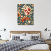 Exquisite romantische Rose und wunderschöne Blume Leinwanddruck (Insitu (Schlafzimmer))