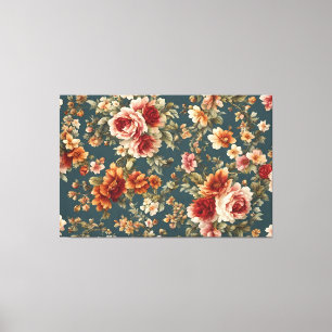 Exquisite romantische Rose und wunderschöne Blume Leinwanddruck