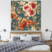 Exquisite romantische Rose und wunderschöne Blume Leinwanddruck (Insitu (Schlafzimmer))
