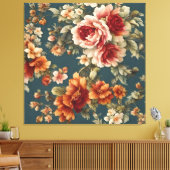 Exquisite romantische Rose und wunderschöne Blume Leinwanddruck (Insitu (Wohnzimmer))