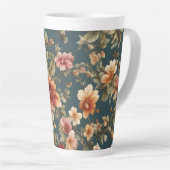 Exquisite romantische Rose und wunderschöne Blume Milchtasse (Rechte Ecke)
