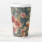 Exquisite romantische Rose und wunderschöne Blume Milchtasse (Vorderseite)