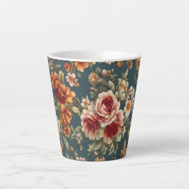 Exquisite romantische Rose und wunderschöne Blume Milchtasse