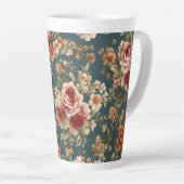 Exquisite romantische Rose und wunderschöne Blume Milchtasse (Rechte Ecke)