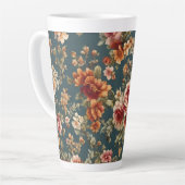 Exquisite romantische Rose und wunderschöne Blume Milchtasse (Linke Ecke)