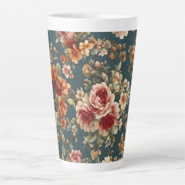Exquisite romantische Rose und wunderschöne Blume Milchtasse