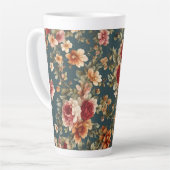 Exquisite romantische Rose und wunderschöne Blume Milchtasse (Linke Ecke)