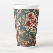 Exquisite romantische Rose und wunderschöne Blume Milchtasse (Vorderseite)