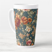 Exquisite romantische Rose und wunderschöne Blume Milchtasse (Linke Ecke)