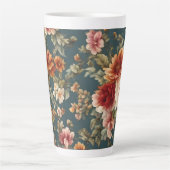 Exquisite romantische Rose und wunderschöne Blume Milchtasse (Vorderseite)
