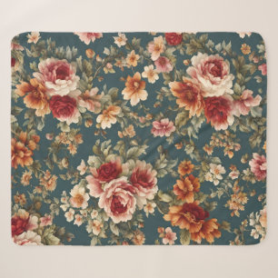 Exquisite romantische Rosen und schöne Blumen Sherpadecke