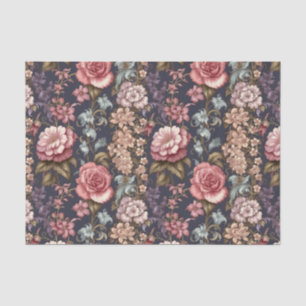 Exquisite rosa Blume Dekoupage Paper for Artisti Seidenpapier