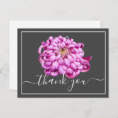 Exquisite rosa dekorative Chrysanthemum Vielen Dan Postkarte (Vorne/Hinten)